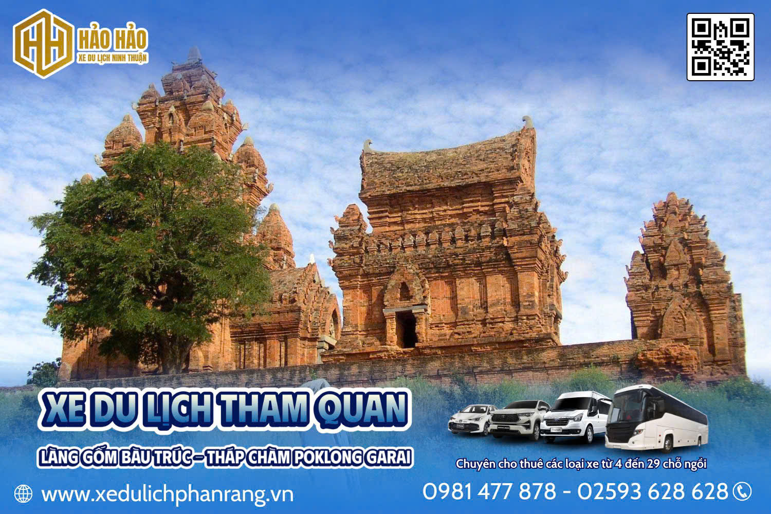 thuê xe du lịch tháp chàm ninh thuận
