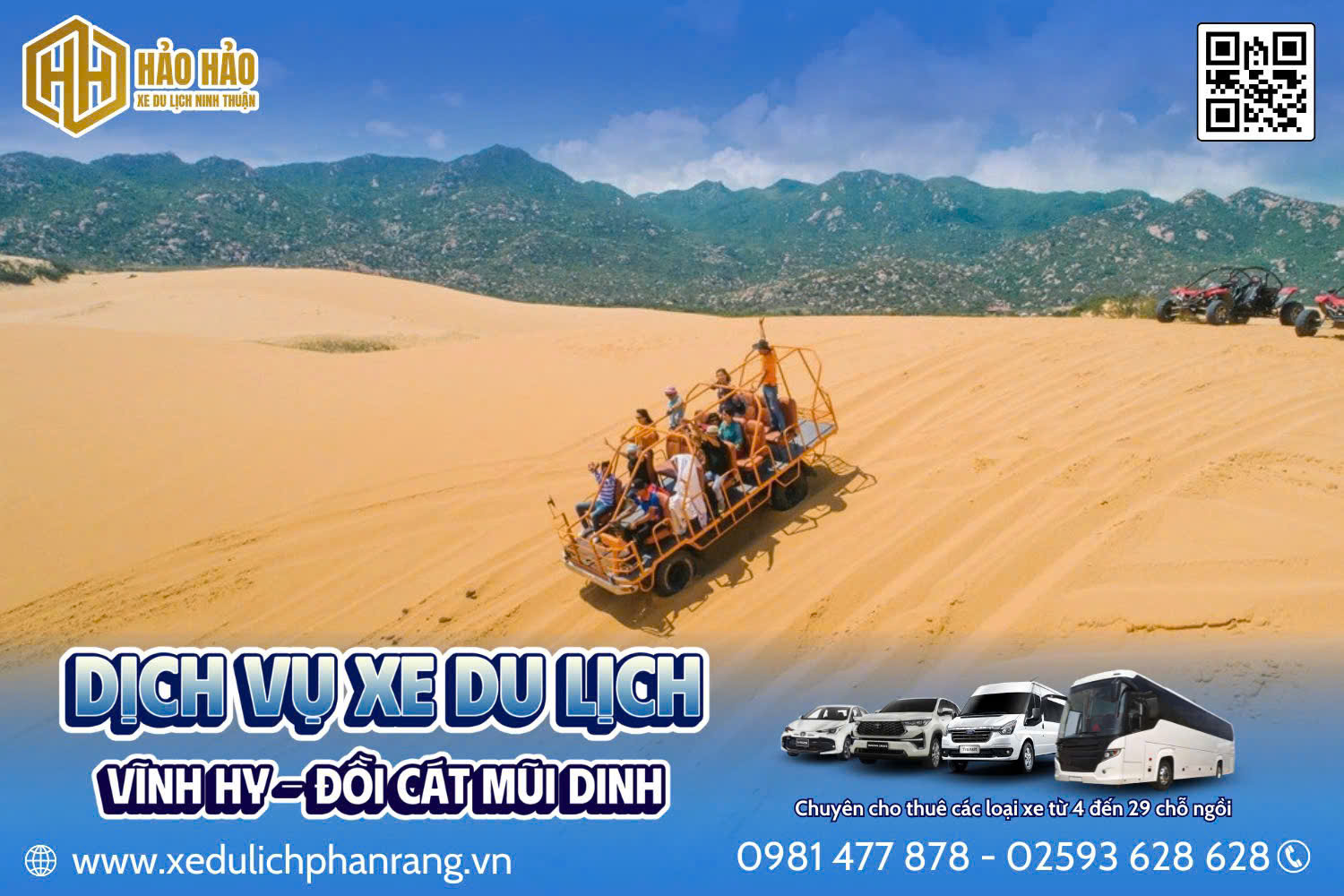 thuê xe đồi cát nam cương