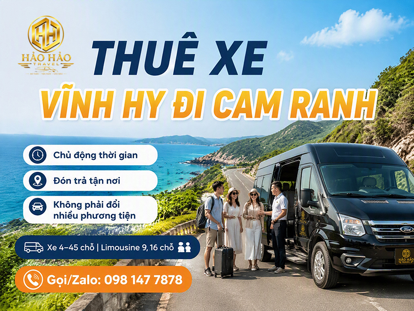 Thuê xe Vĩnh Hy Cam Ranh