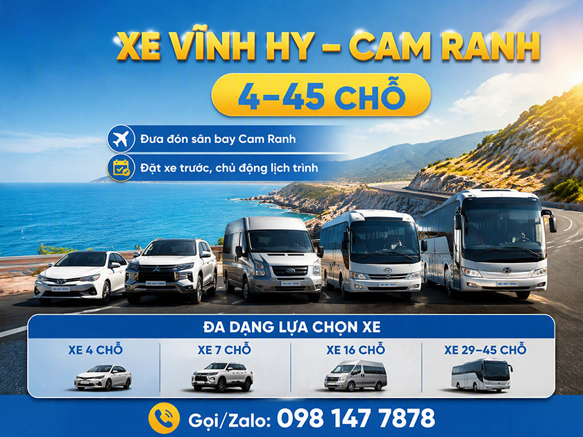 thuê xe Vĩnh Hy đi Cam Ranh Xe Vĩnh Hy Cam Ranh
